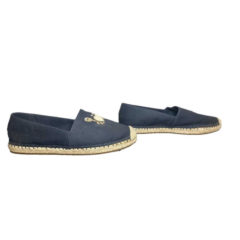 Kate Spade Beach Date Espadrilles Crab Slip On Shoes Navy Women's 7.5 - Picture 5 of 9